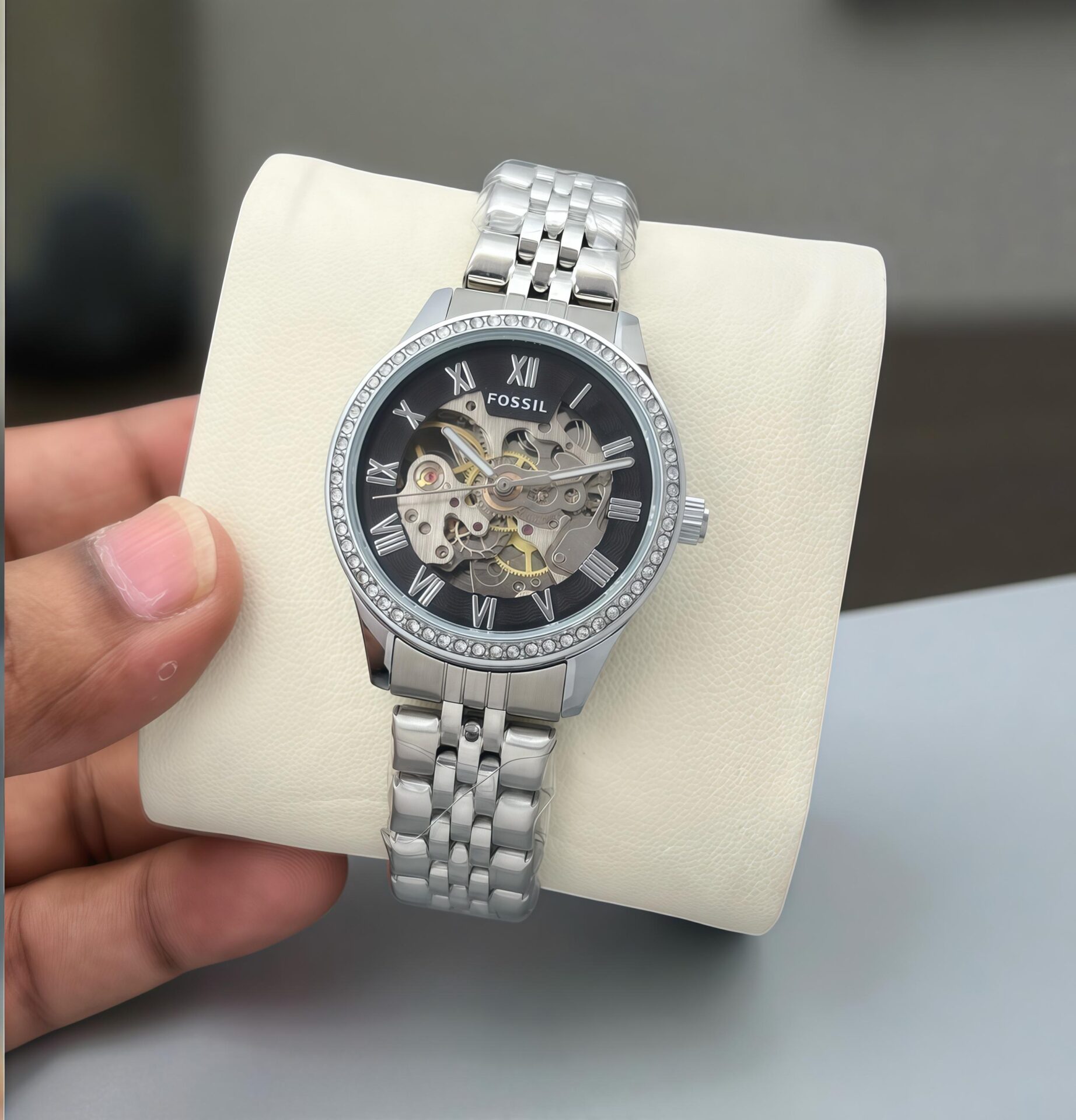 Buy First Copy Fossil Women’s Automatic Skeleton Watch 34mm - Master Quality 7A Mirror at Lowest Price Online India
