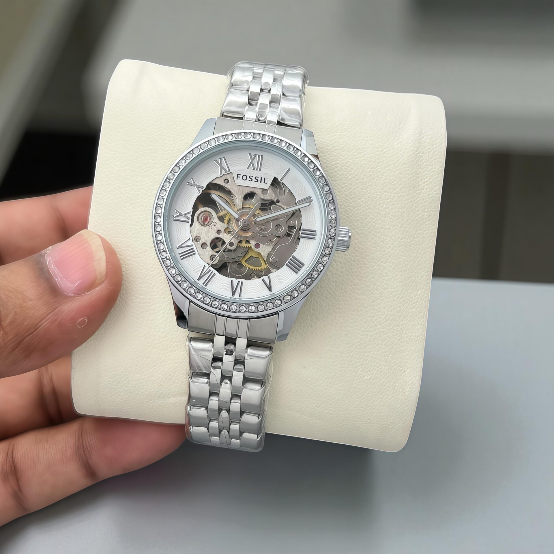 Buy First Copy Fossil Women’s Automatic Skeleton Watch 34mm - Master Quality 7A Mirror at Lowest Price Online India