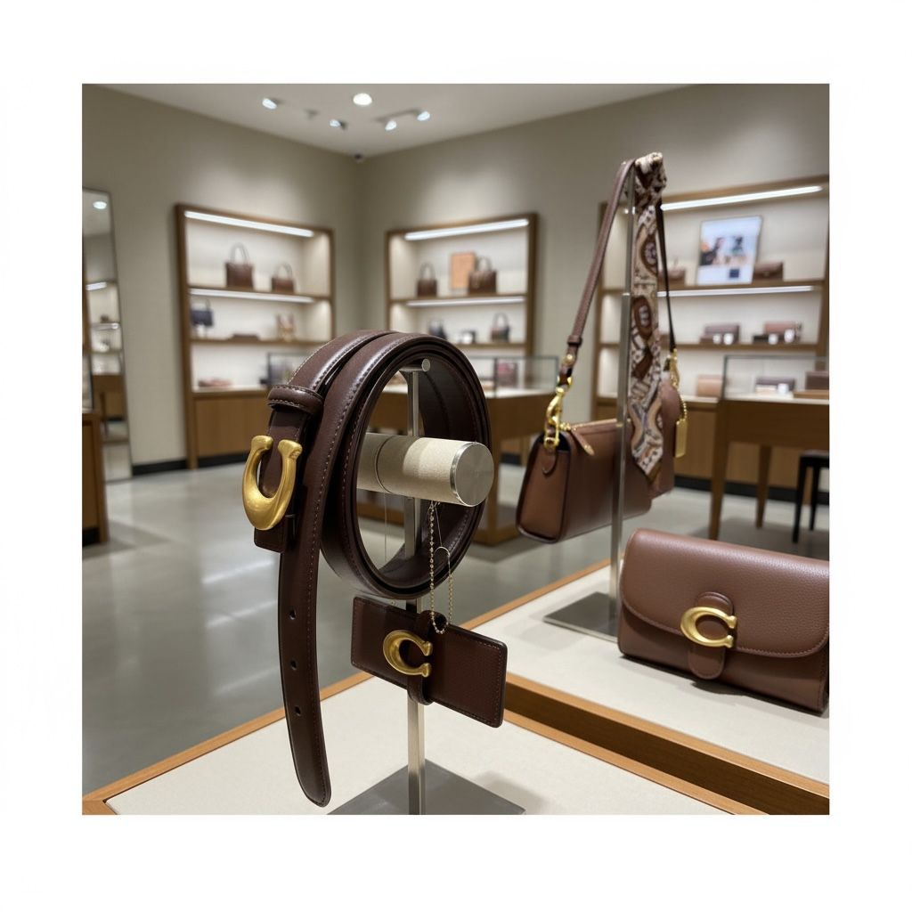 Buy First Copy Coach Authentic Pure Leather Unisex Belt - Master Quality 7A Mirror at Lowest Price Online India