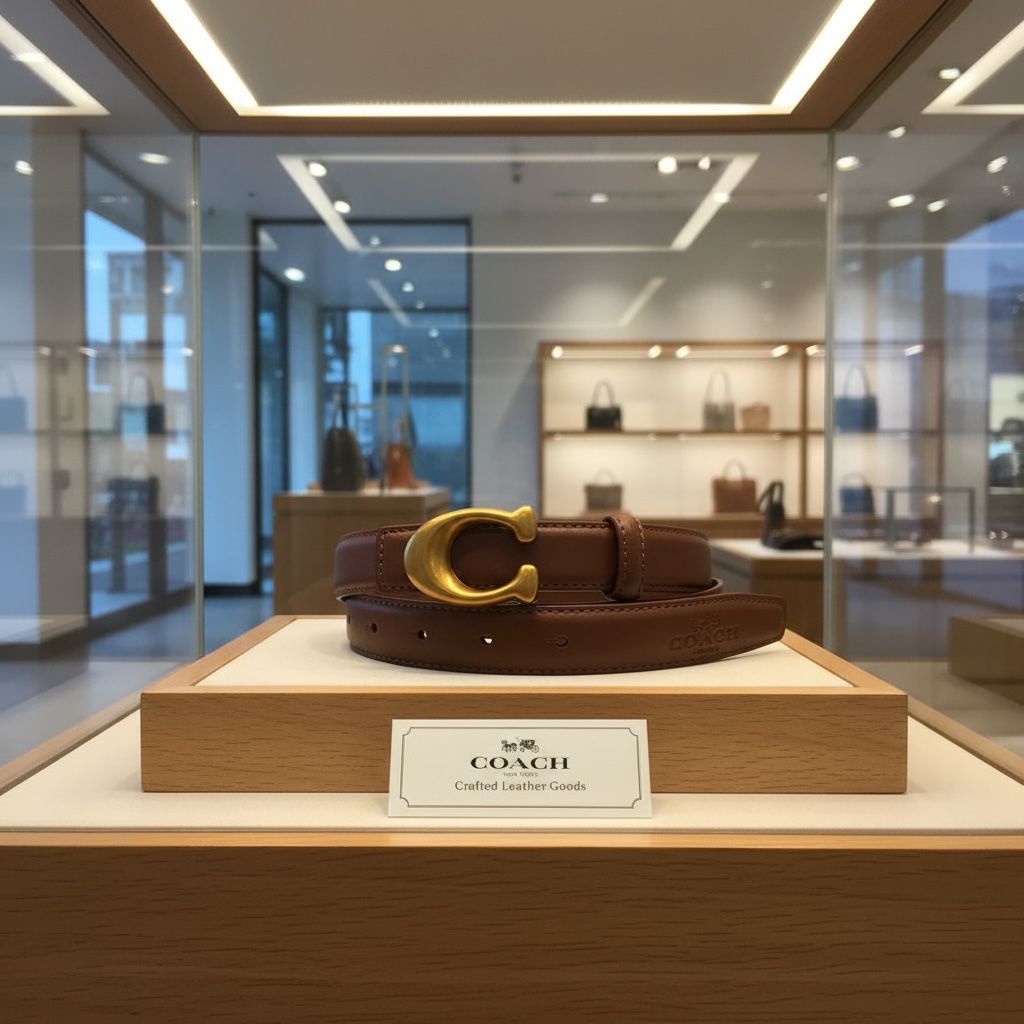 Buy First Copy Coach Authentic Pure Leather Unisex Belt - Master Quality 7A Mirror at Lowest Price Online India