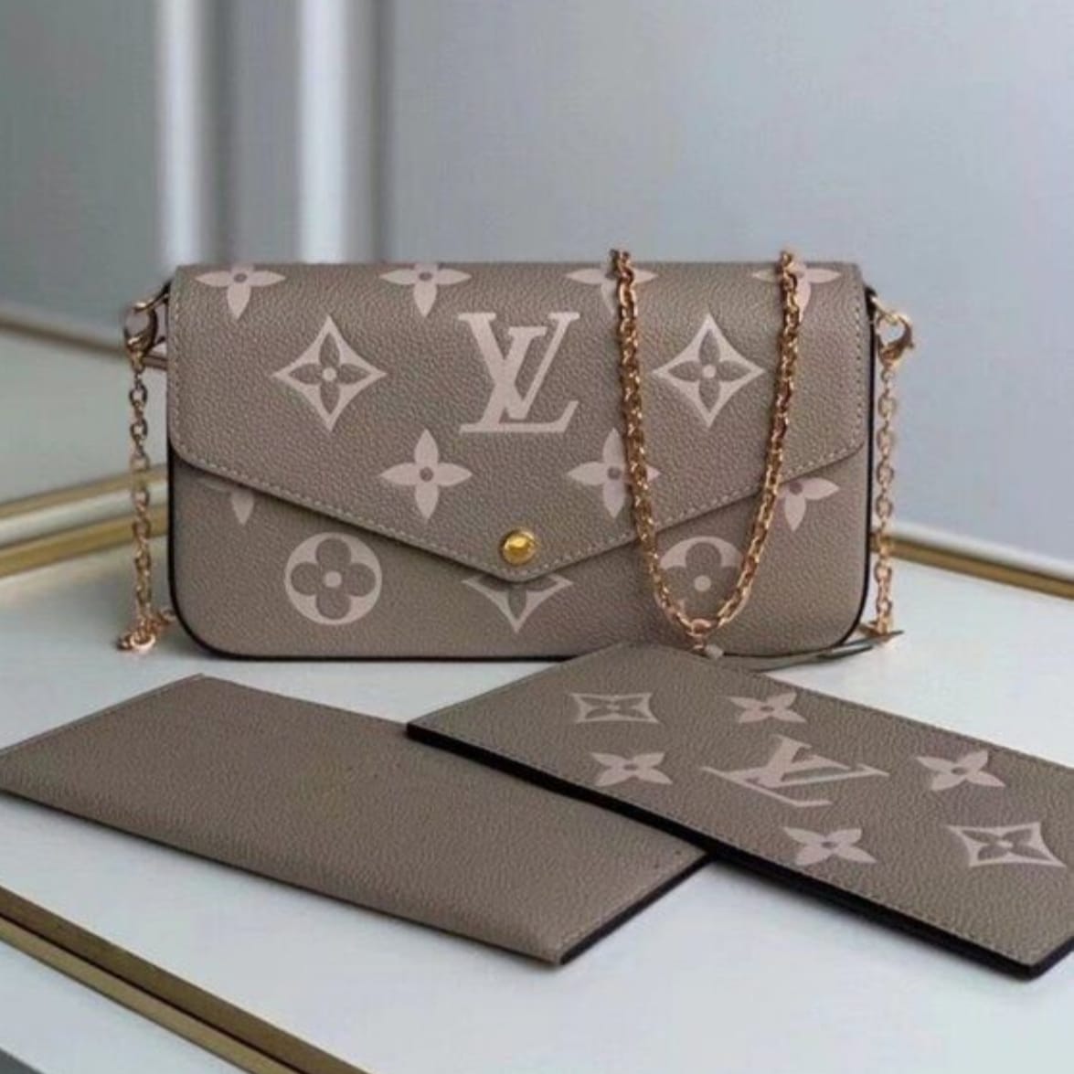 Buy First Copy Louis Vuitton Pochette Félicie Women’s Bag with Sling - Master Quality 7A Mirror at Lowest Price Online India