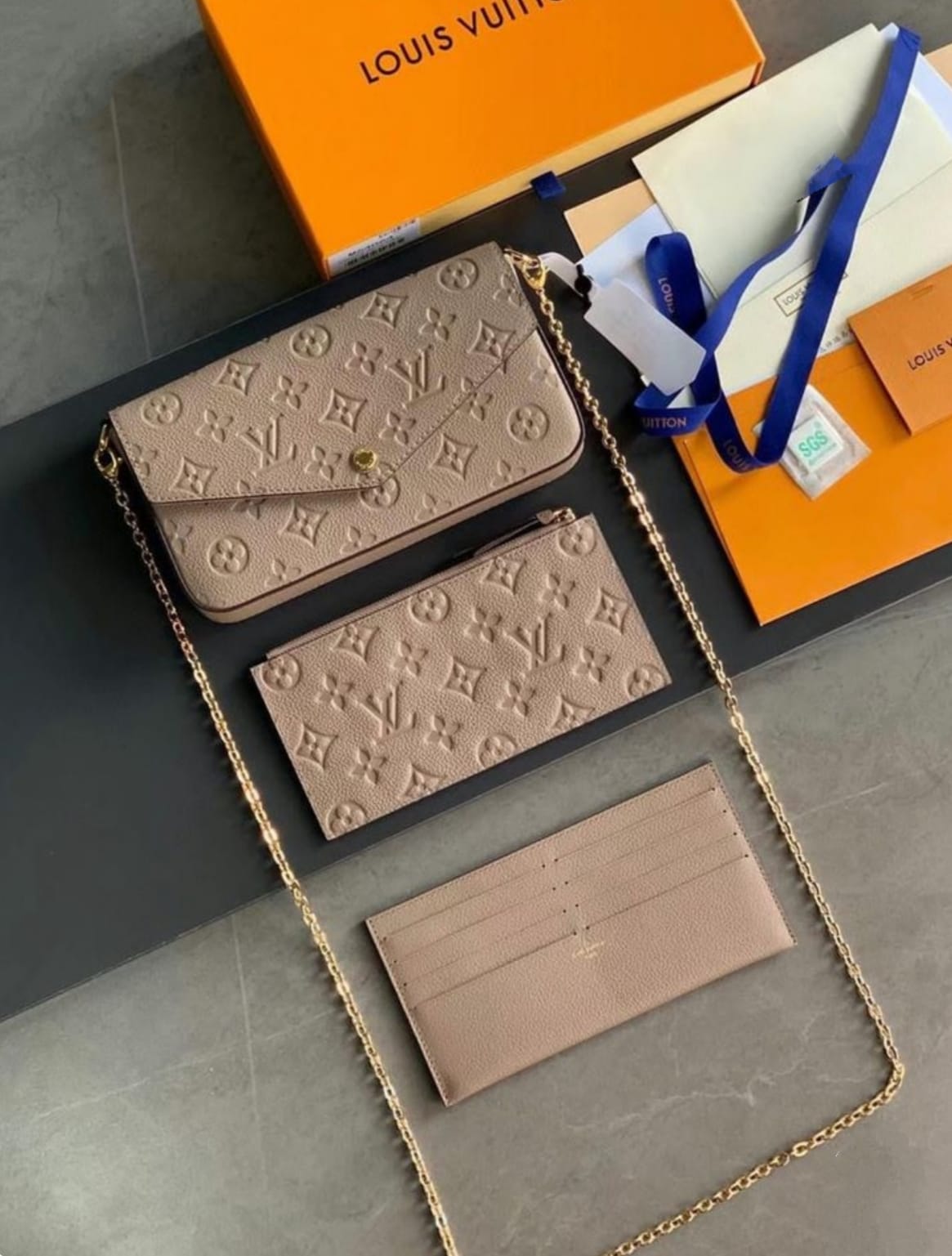 Buy First Copy Louis Vuitton Pochette Félicie Women’s Bag with Sling - Master Quality 7A Mirror at Lowest Price Online India