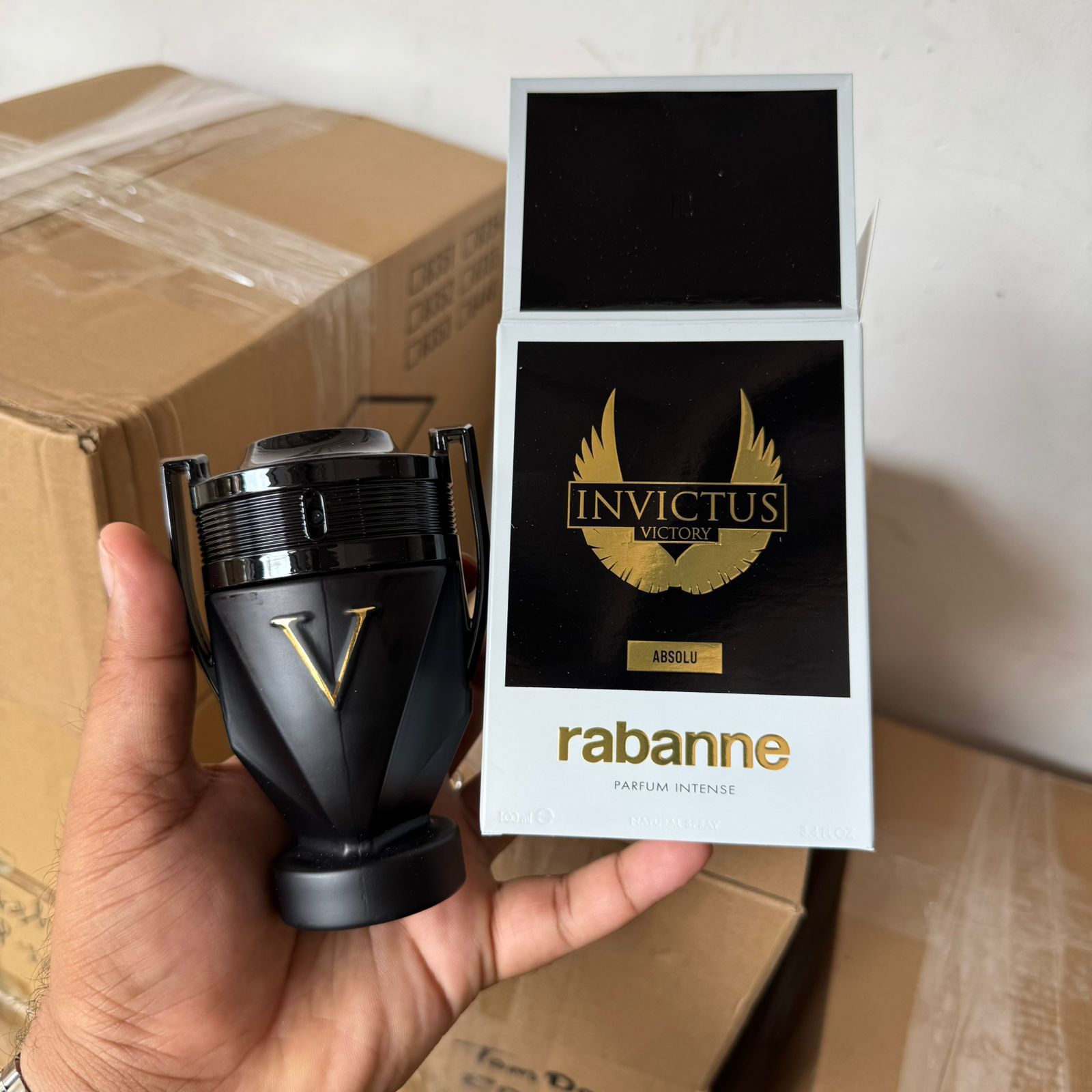 Buy First Copy Paco Rabanne Invictus Victory Elixir & Absolu – 100ml Parfum Intense Men’s Trophy Collection - Master Quality 7A Mirror at Lowest Price Online India