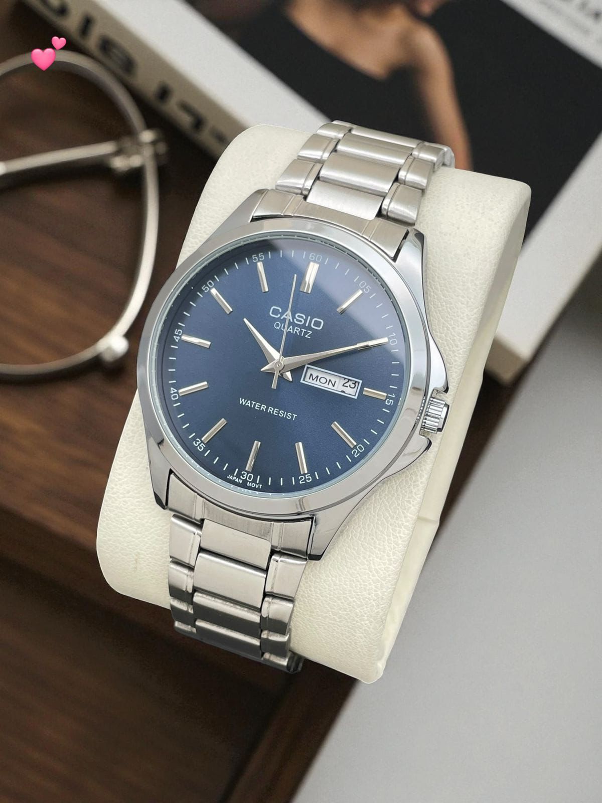 Buy First Copy Casio Day-Date Stainless Steel 42mm Quartz Movement Men’s Watch - Master Quality 7A Mirror at Lowest Price Online India