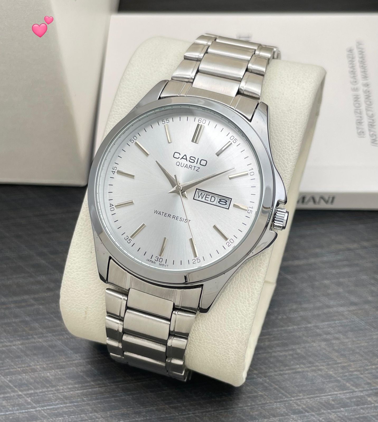 Buy First Copy Casio Day-Date Stainless Steel 42mm Quartz Movement Men’s Watch - Master Quality 7A Mirror at Lowest Price Online India