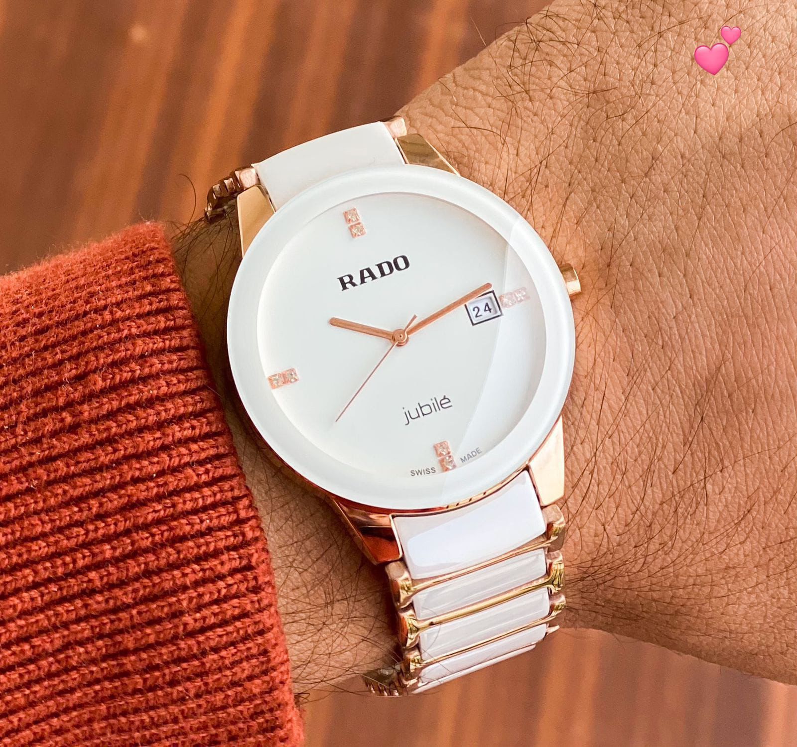 Buy First Copy RADO Jubilee Centrix Quartz Movement Unisex Watch - Master Quality 7A Mirror at Lowest Price Online India