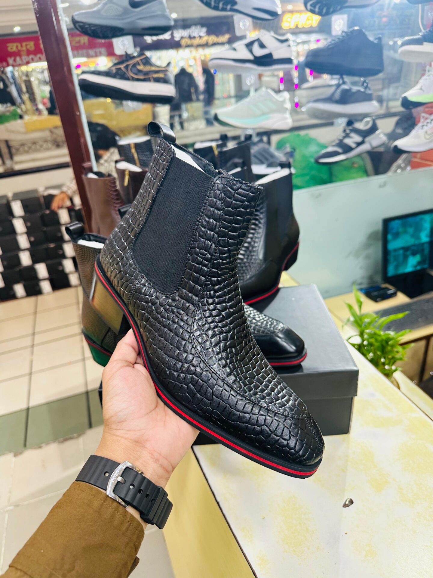 Buy First Copy Cole Haan Reptile Print boot For Men - Master Quality 7A Mirror at Lowest Price Online India