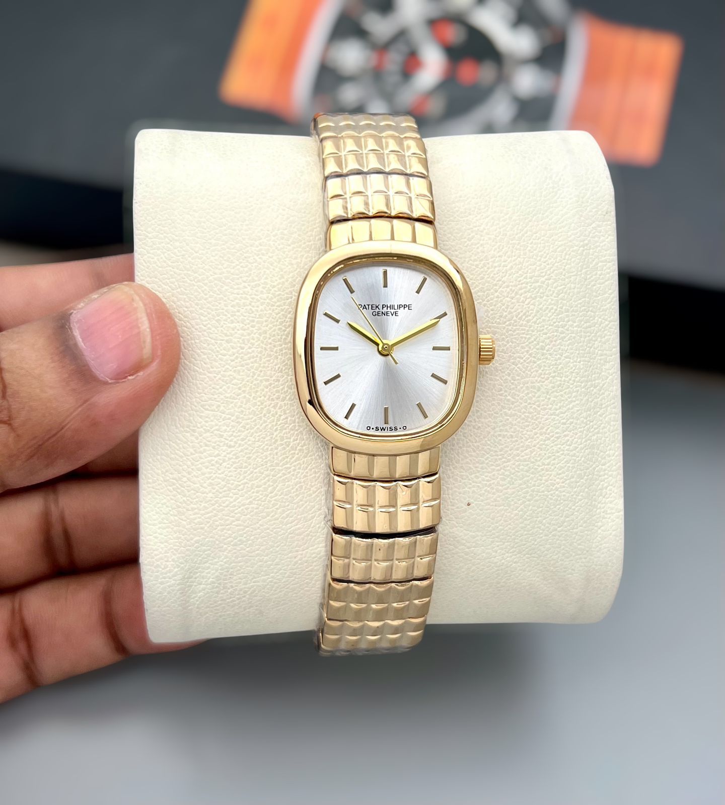 Buy First Copy Patek Philippe Ellipse Stainless Steel Classic 35mm Women’s Watch - Master Quality 7A Mirror at Lowest Price Online India
