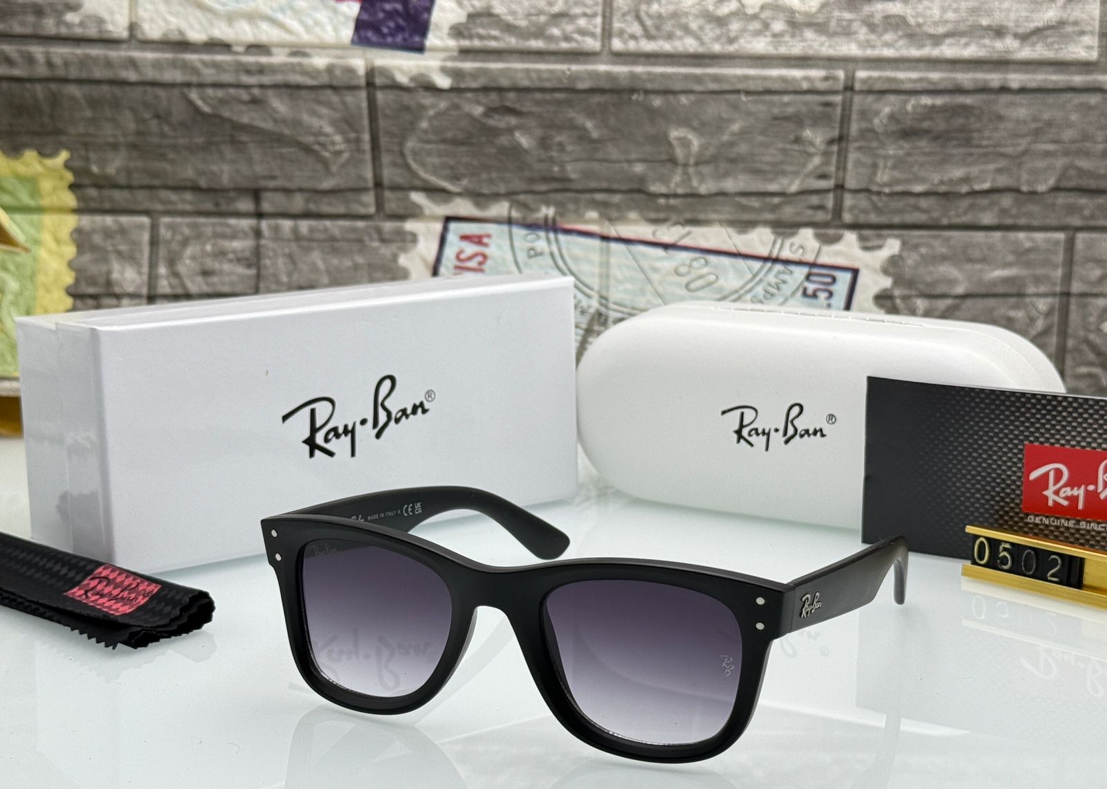 Buy First Copy Ray-Ban Bold rectangle frame Men’s Sunglasses - Master Quality 7A Mirror at Lowest Price Online India
