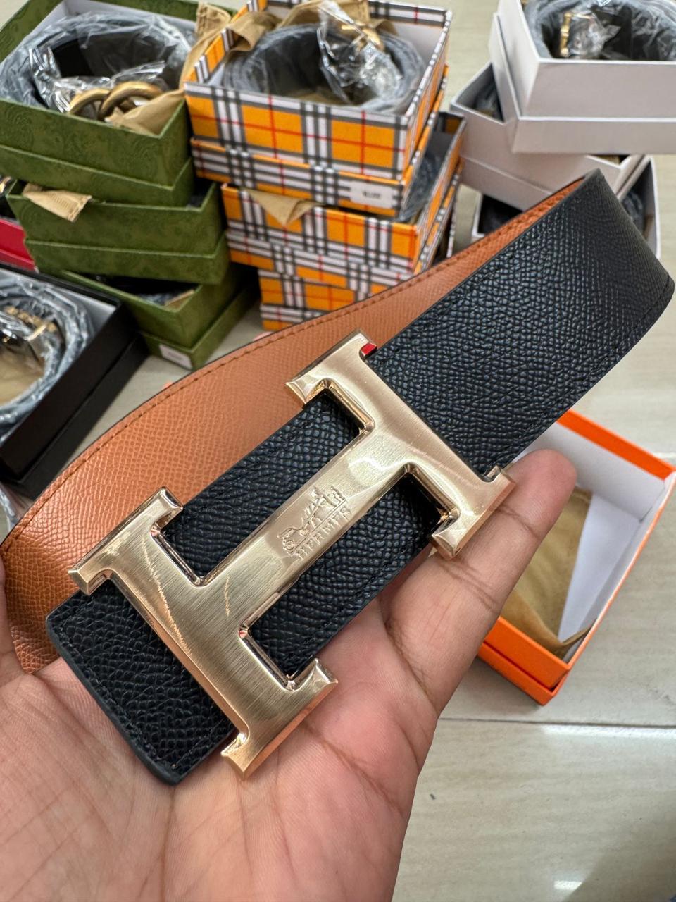 Buy First Copy Hermès “H” Reversible Unisex Belt - Master Quality 7A Mirror at Lowest Price Online India