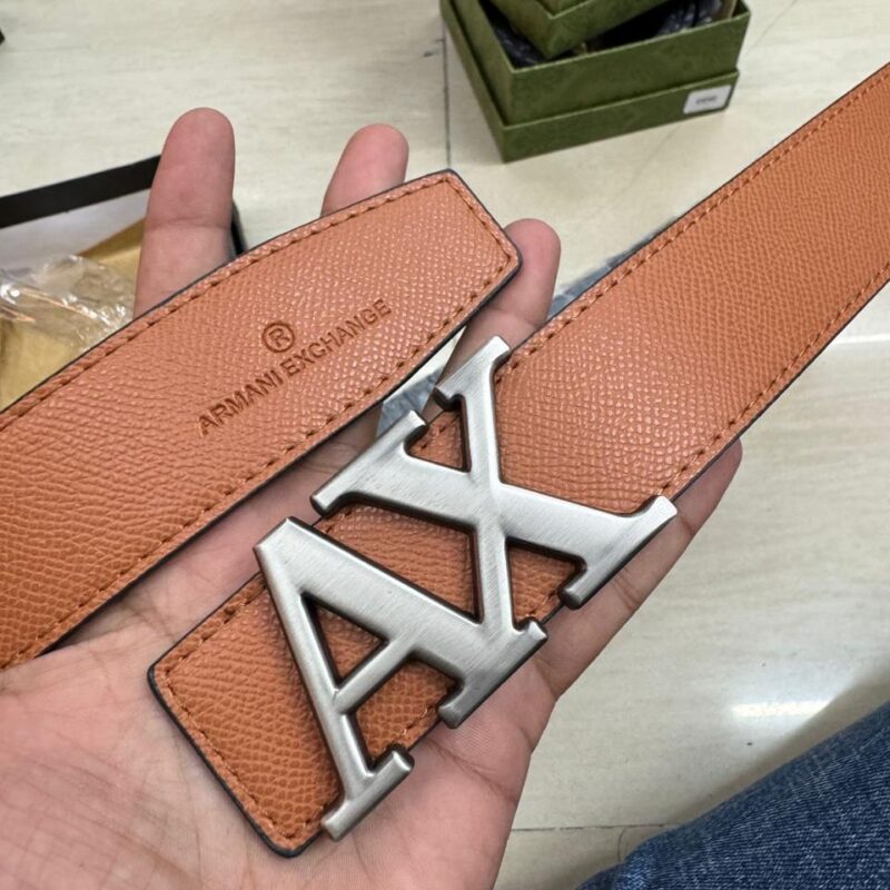 First Copy Armani Exchange (AX) Tan Reversible Men’s Belt – Master Quality 7A Mirror Buy First Copy Armani Exchange (AX) Tan Reversible Men’s Belt - Master Quality 7A Mirror at Lowest Price Online India