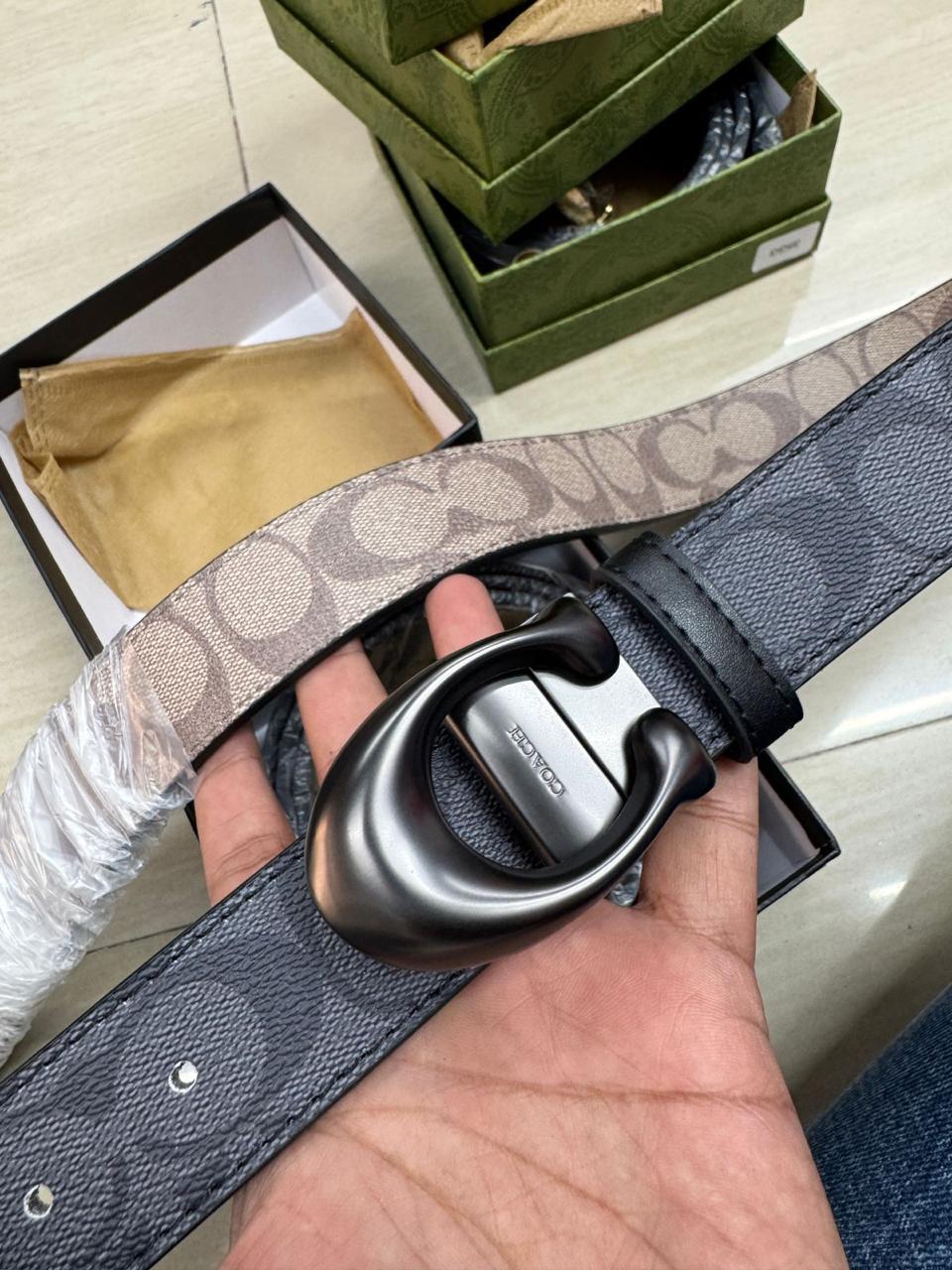 Buy First Copy Coach Reversible Unisex Belt - Master Quality 7A Mirror at Lowest Price Online India