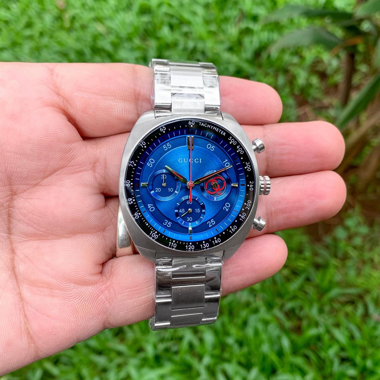 Buy First Copy Gucci Interlocking Men’s Stopwatch Chronograph Watch 41mm - Master Quality 7A Mirror at Lowest Price Online India