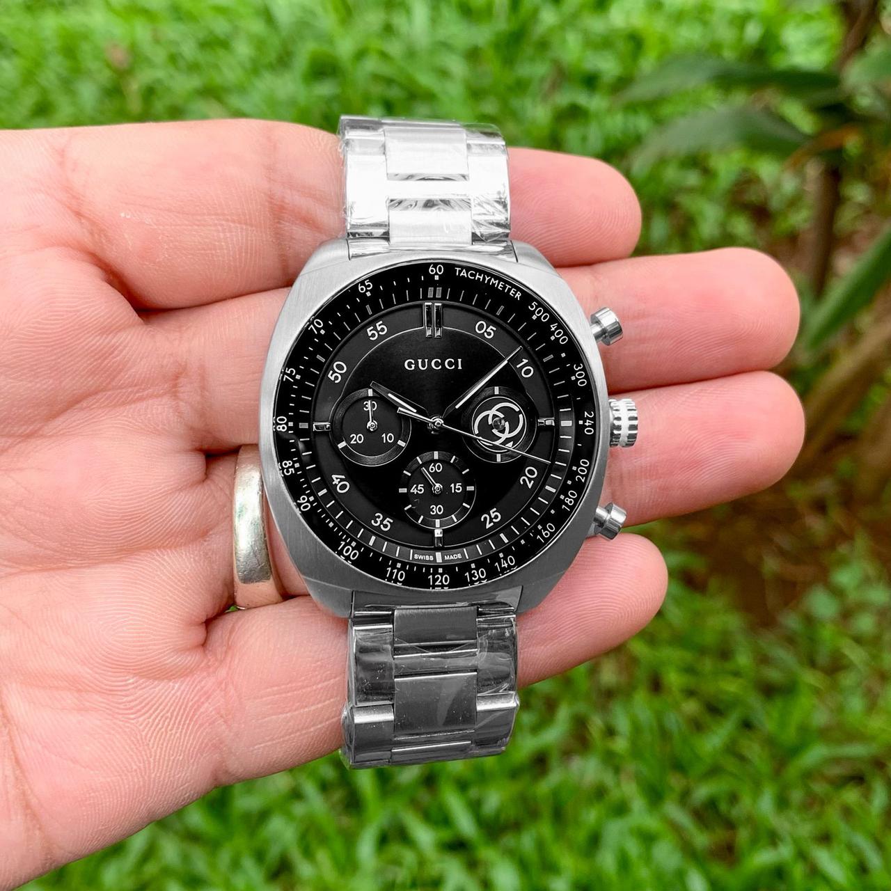 Buy First Copy Gucci Interlocking Men’s Stopwatch Chronograph Watch 41mm - Master Quality 7A Mirror at Lowest Price Online India