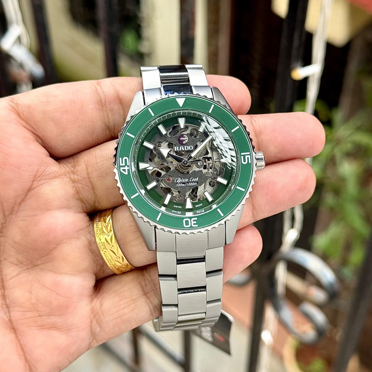 Buy First Copy Rado Captain Cook High-Tech Ceramic Skeleton 43mm Men’s Automatic Watch - Master Quality 7A Mirror at Lowest Price Online India