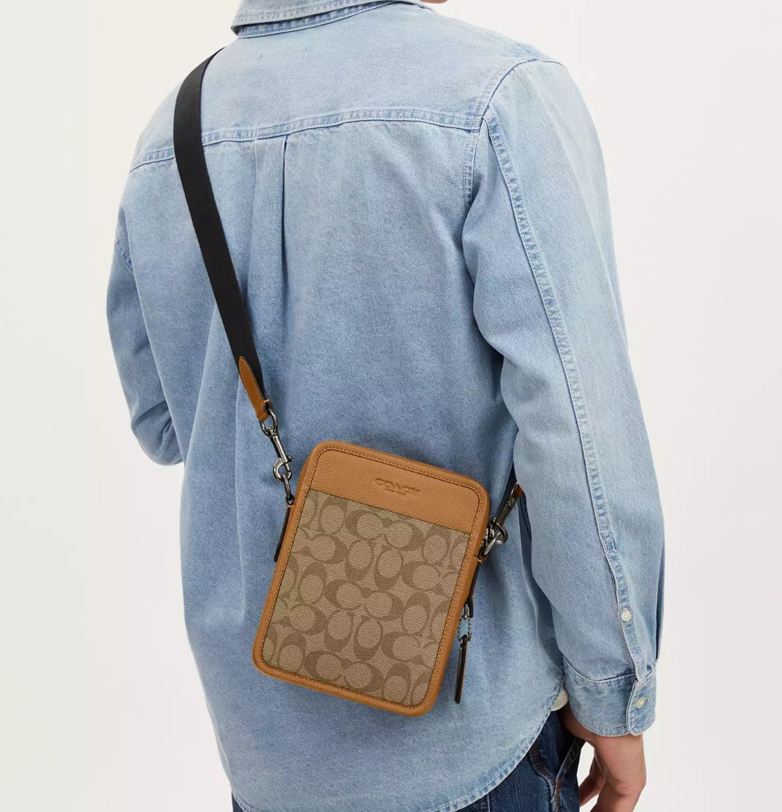 Buy First Copy Coach Signature Canvas Crossbody Unisex Sling Bag - Master Quality 7A Mirror at Lowest Price Online India