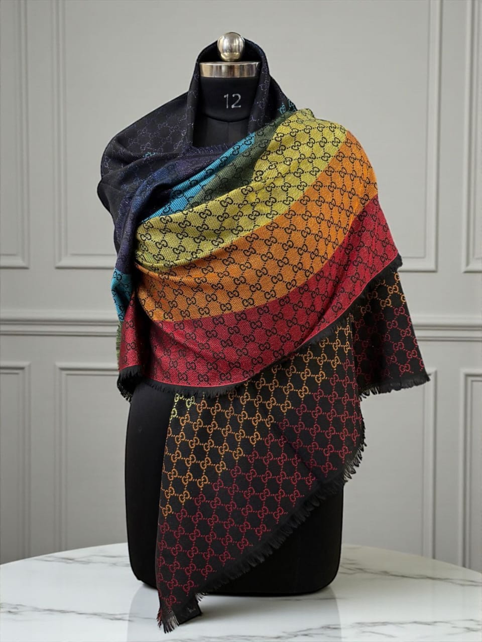 Buy First Copy Gucci Latest Unisex Woolen Stole - Master Quality 7A Mirror at Lowest Price Online India