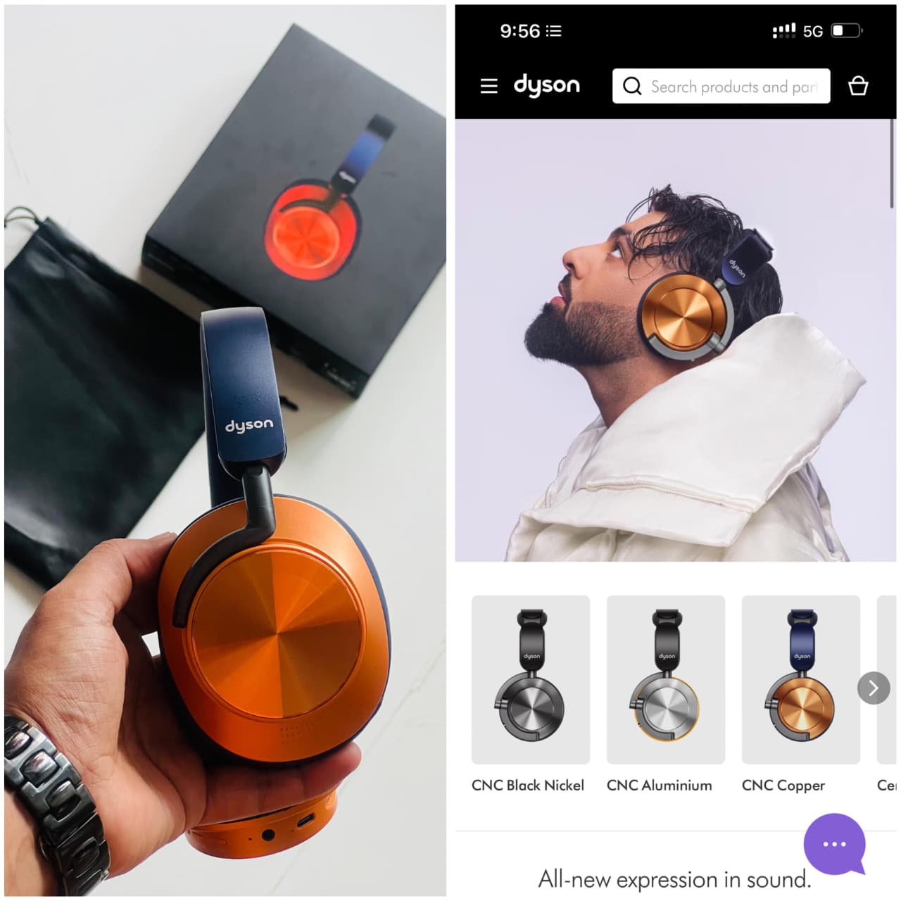 Buy First Copy DYSON Track-On Headphones 360 Sound Bass - Master Quality 7A Mirror at Lowest Price Online India
