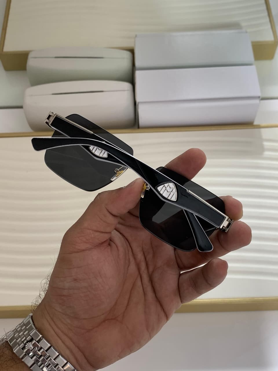 Buy First Copy Maybach Unisex Rimless Sunglasses - Master Quality 7A Mirror at Lowest Price Online India