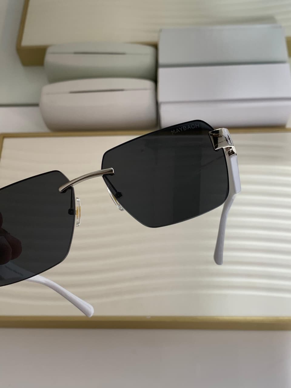 Buy First Copy Maybach Unisex Rimless Sunglasses - Master Quality 7A Mirror at Lowest Price Online India