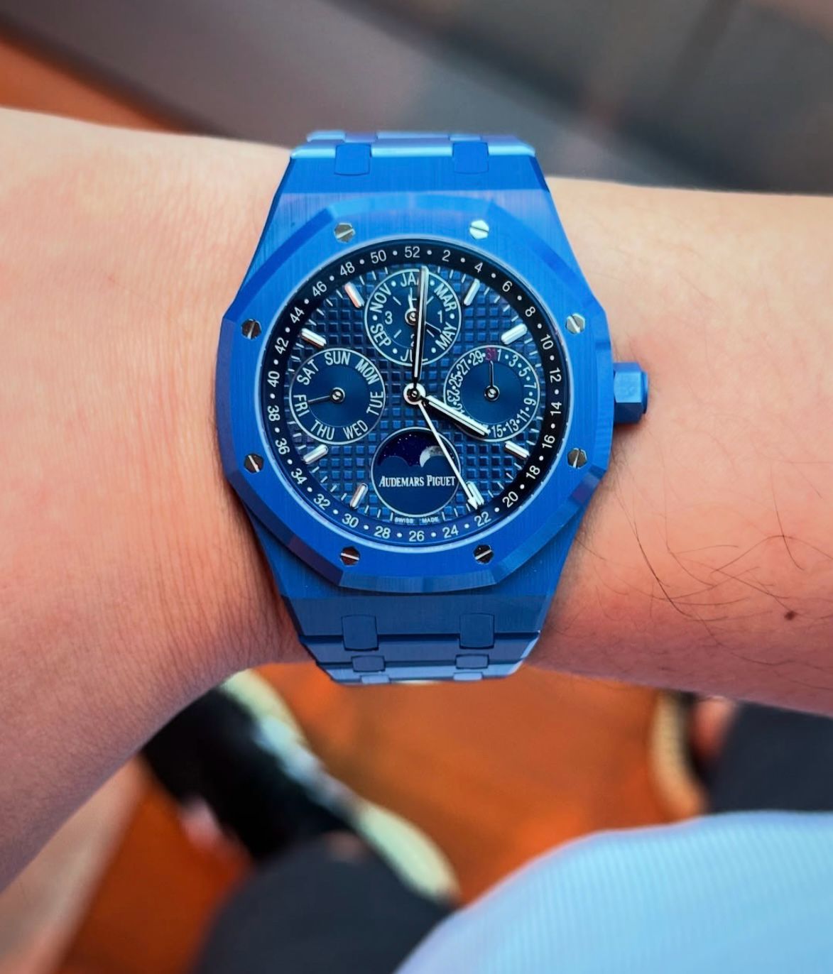 Buy First Copy Audemars Piguet Royal Oak Men’s Automatic Blue Dial 43mm Watch - Master Quality 7A Mirror at Lowest Price Online India