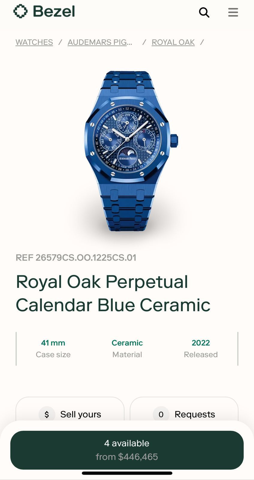 Buy First Copy Audemars Piguet Royal Oak Men’s Automatic Blue Dial 43mm Watch - Master Quality 7A Mirror at Lowest Price Online India