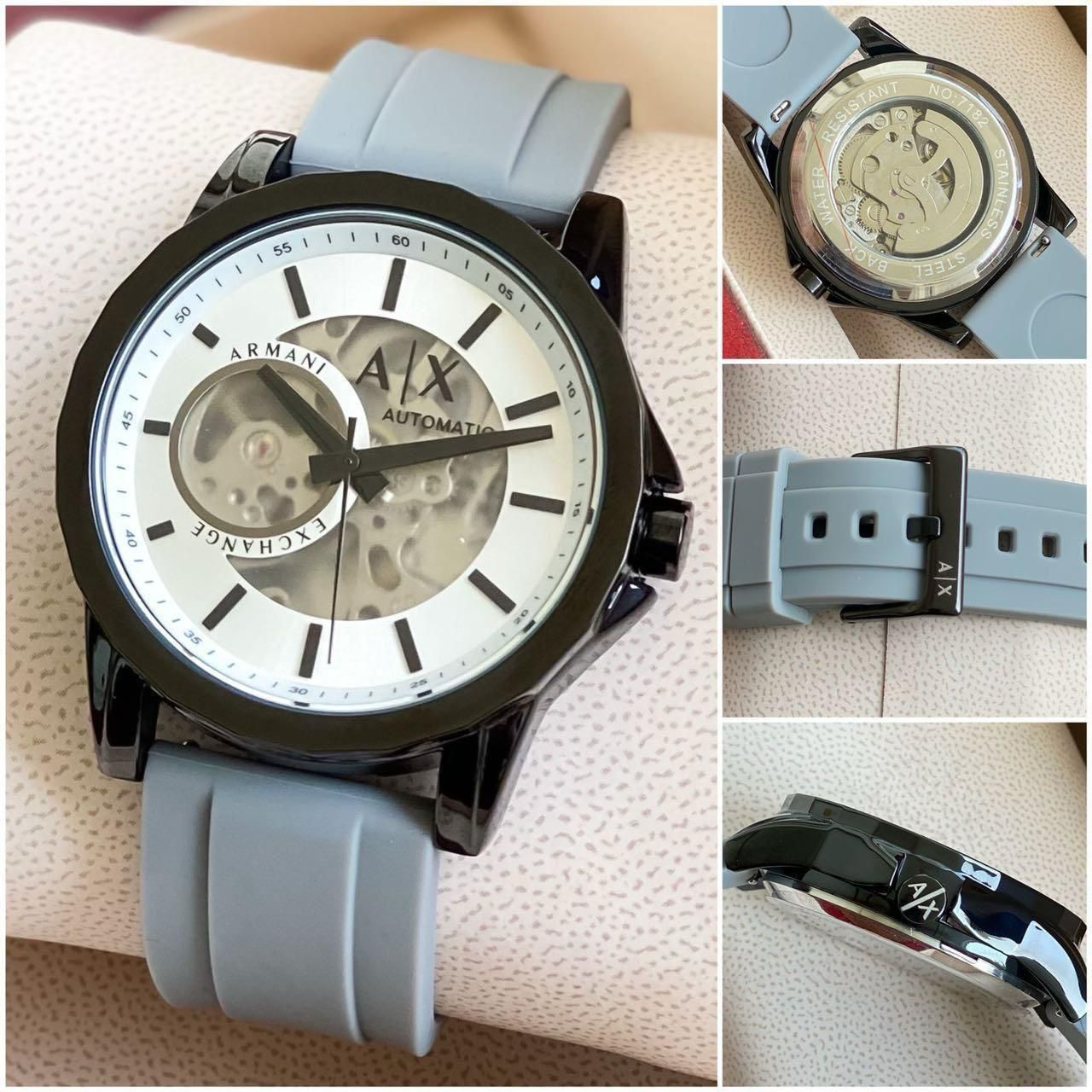 Buy First Copy Armani Exchange Men’s Skeleton Dial Automatic Watches - Master Quality 7A Mirror at Lowest Price Online India