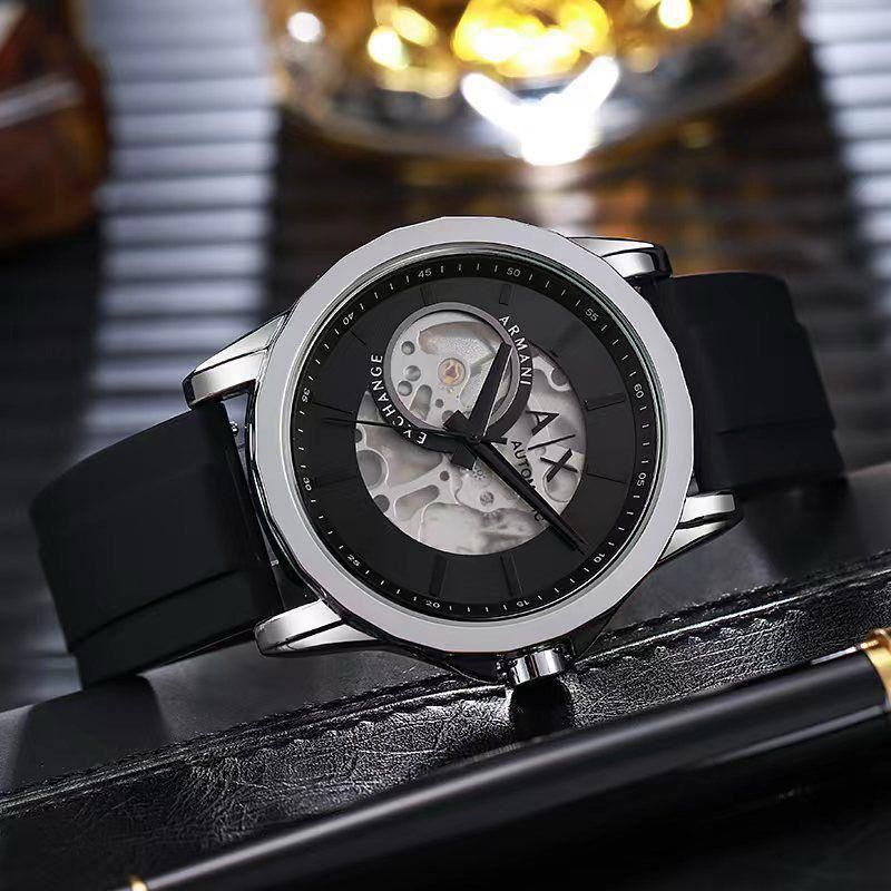 Buy First Copy Armani Exchange Men’s Skeleton Dial Automatic Watches - Master Quality 7A Mirror at Lowest Price Online India