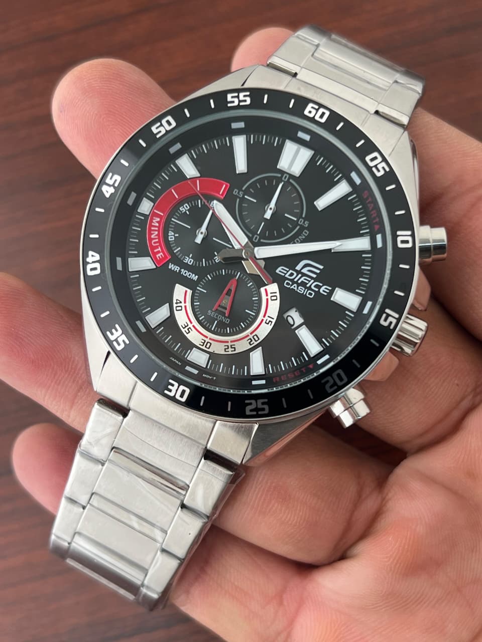 Buy First Copy Casio Edifice EFV-620D–2A Men’s Solar Quartz Chronograph Watch - Master Quality 7A Mirror at Lowest Price Online India