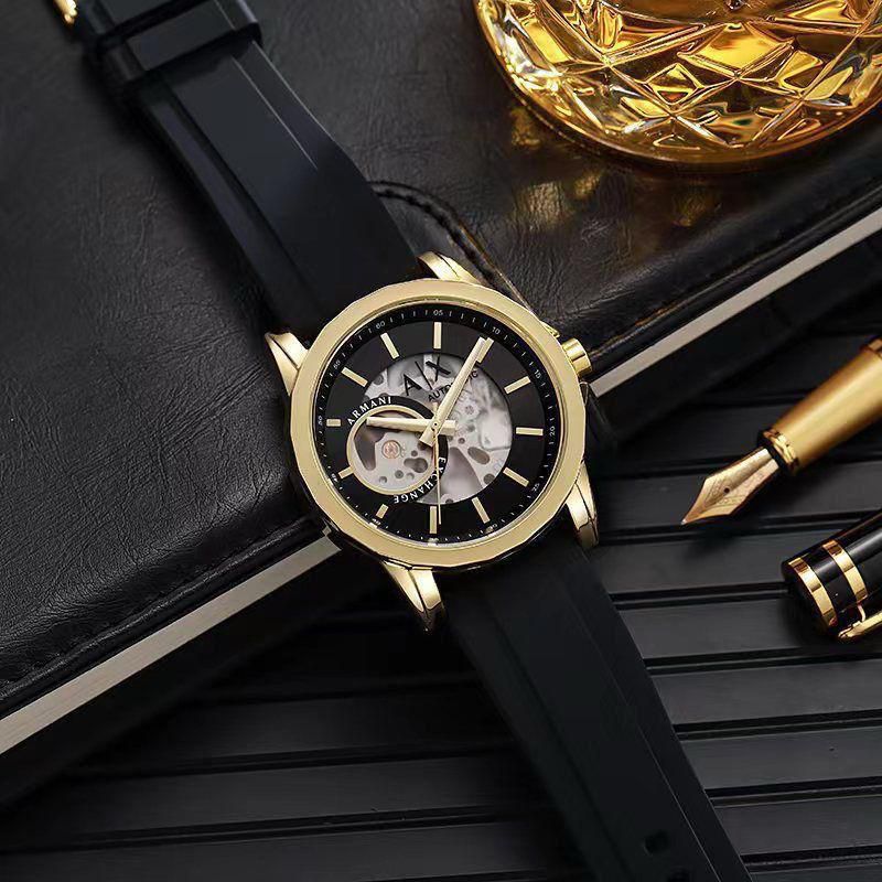 Buy First Copy Armani Exchange Men’s Skeleton Dial Automatic Watches - Master Quality 7A Mirror at Lowest Price Online India