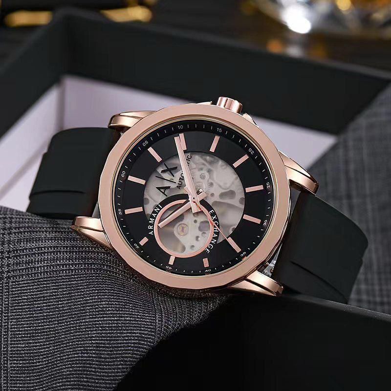 Buy First Copy Armani Exchange Men’s Skeleton Dial Automatic Watches - Master Quality 7A Mirror at Lowest Price Online India