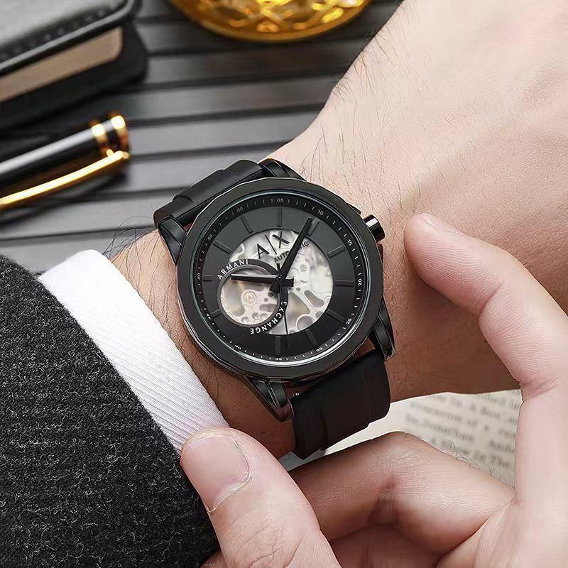 Buy First Copy Armani Exchange Men’s Skeleton Dial Automatic Watches - Master Quality 7A Mirror at Lowest Price Online India