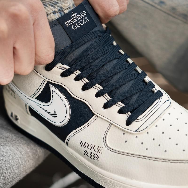 Buy First Copy Nike Custom Stone Island x Gucci Air Force 1 Low Men’s Sneakers - Master Quality 7A Mirror at Lowest Price Online India