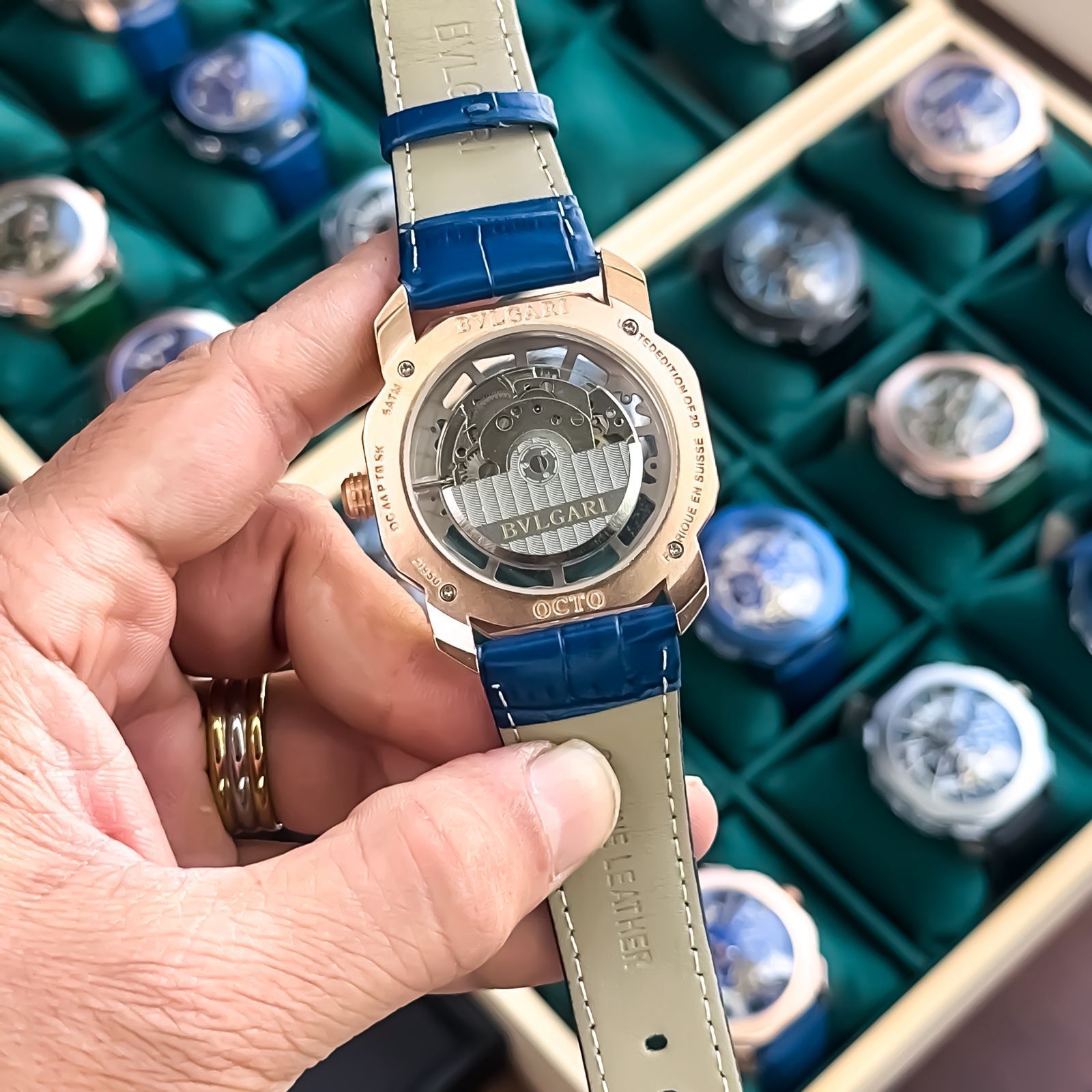 Buy First Copy Bvlgari Octo Finissimo Skeleton 45mm Swiss Mechanical Men’s Watch - Master Quality 7A Mirror at Lowest Price Online India