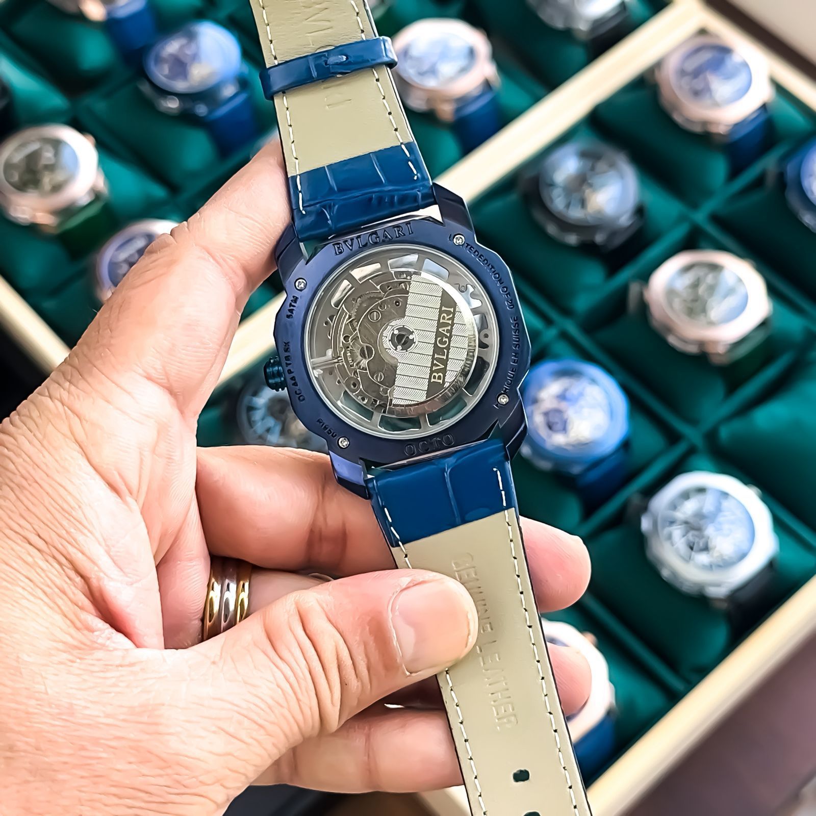 Buy First Copy Bvlgari Octo Finissimo Skeleton 45mm Swiss Mechanical Men’s Watch - Master Quality 7A Mirror at Lowest Price Online India