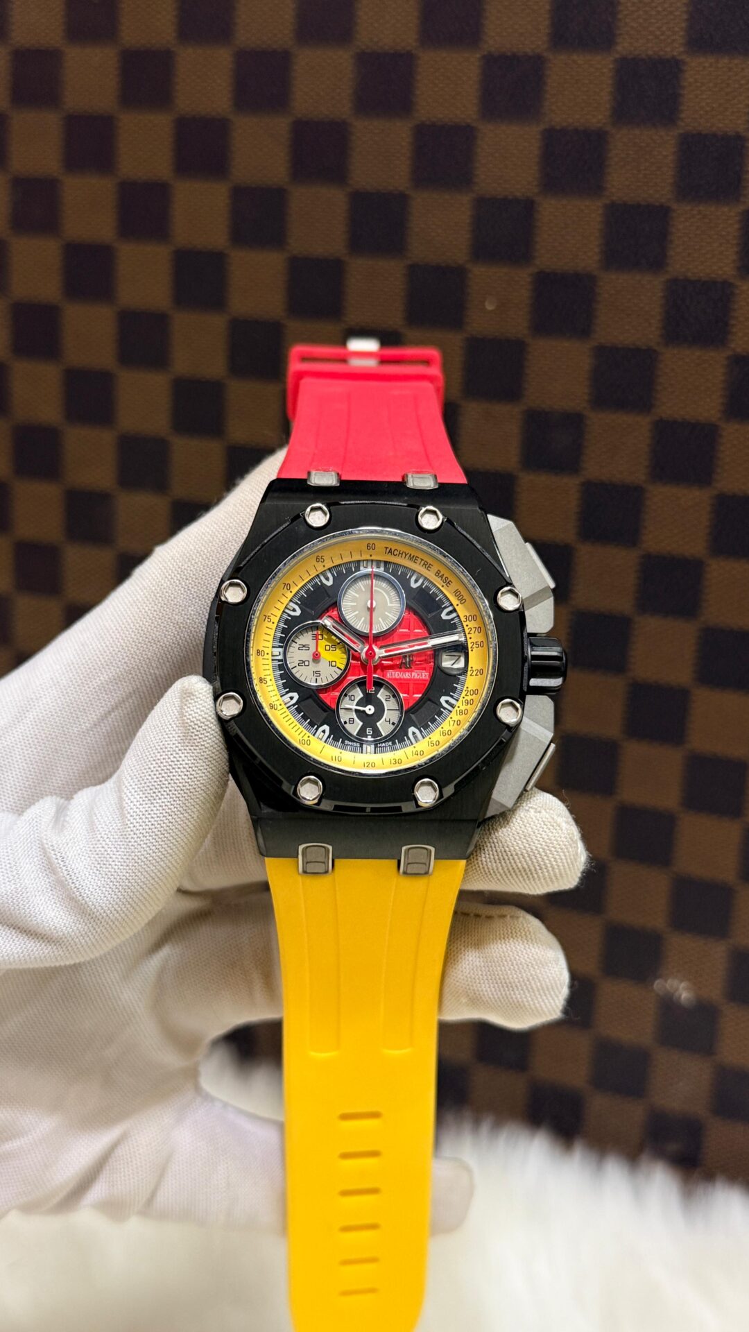 Buy First Copy Audemars Piguet Royal Oak Offshore Rubens Barrichello Chronograph 44mm Men’s Watch - Master Quality 7A Mirror at Lowest Price Online India