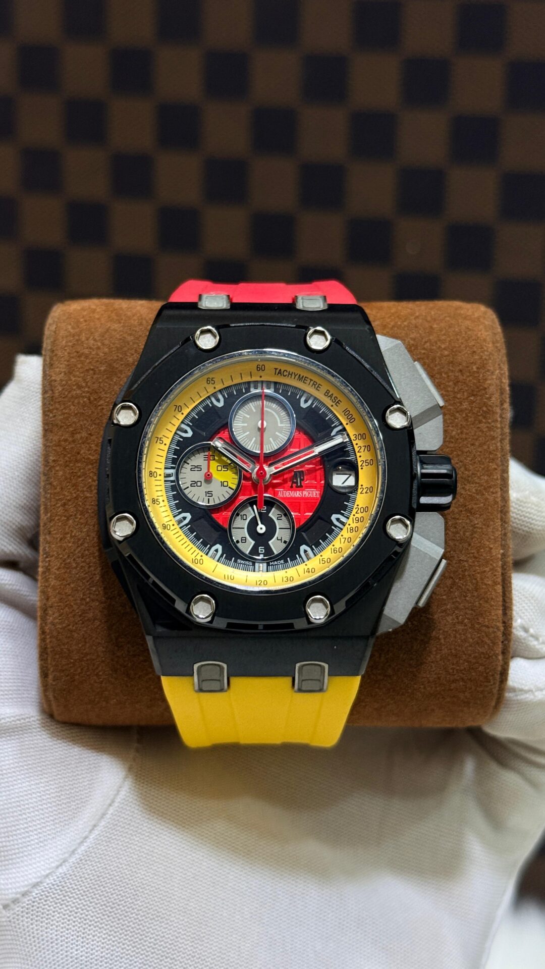 Buy First Copy Audemars Piguet Royal Oak Offshore Rubens Barrichello Chronograph 44mm Men’s Watch - Master Quality 7A Mirror at Lowest Price Online India