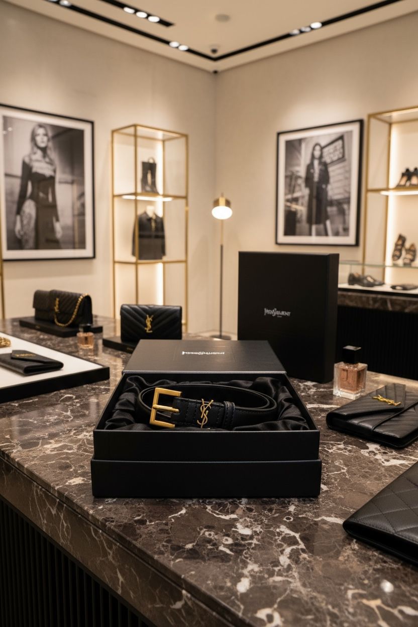 Buy First Copy Yves Saint Laurent (YSL) Authentic Women’s Leather Belts - Master Quality 7A Mirror at Lowest Price Online India
