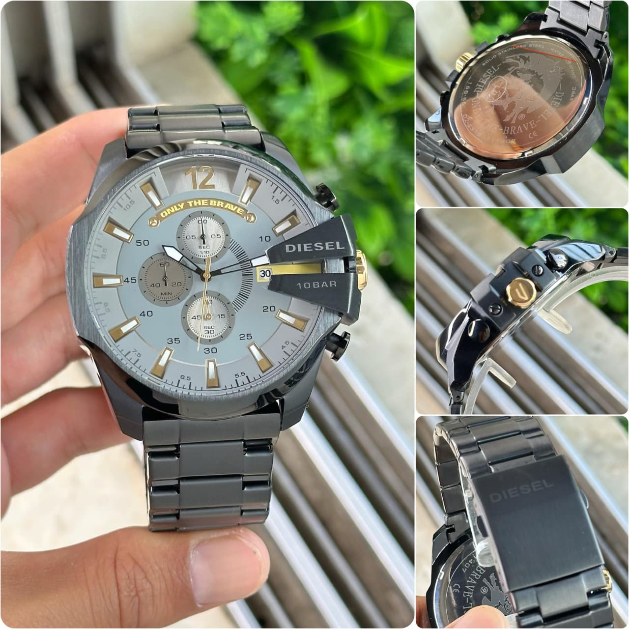 Buy First Copy Diesel DZ4318 Mega Chief 10 bar Bold Men’s Chronograph Watch 51mm - Master Quality 7A Mirror at Lowest Price Online India