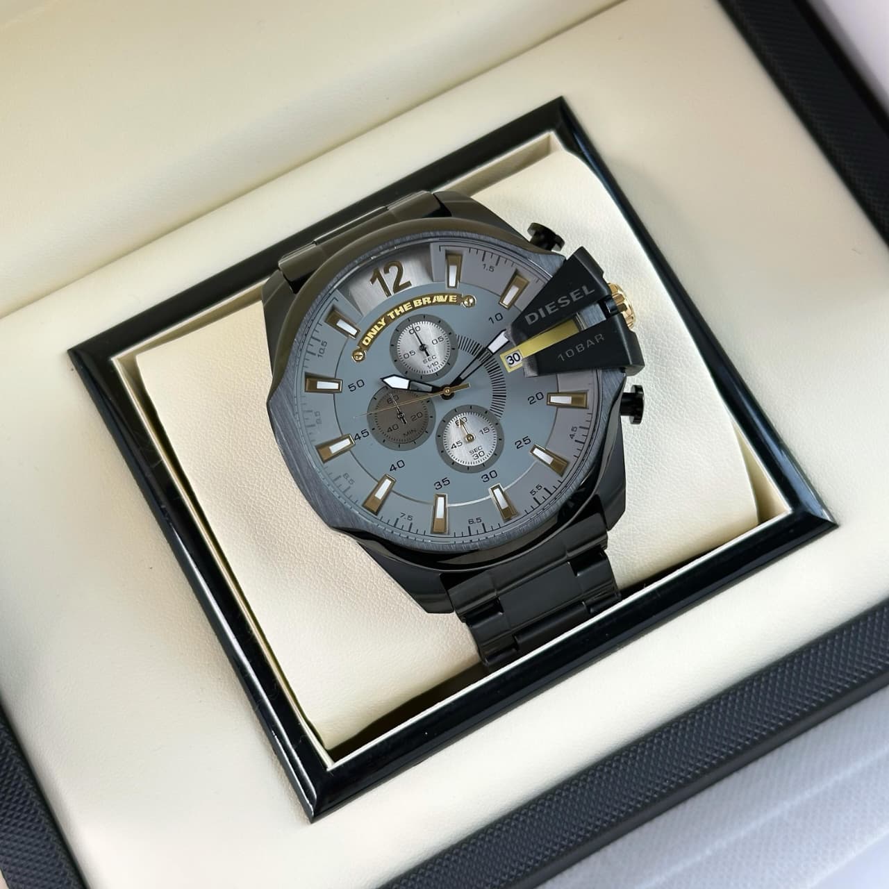 Buy First Copy Diesel DZ4318 Mega Chief 10 bar Bold Men’s Chronograph Watch 51mm - Master Quality 7A Mirror at Lowest Price Online India