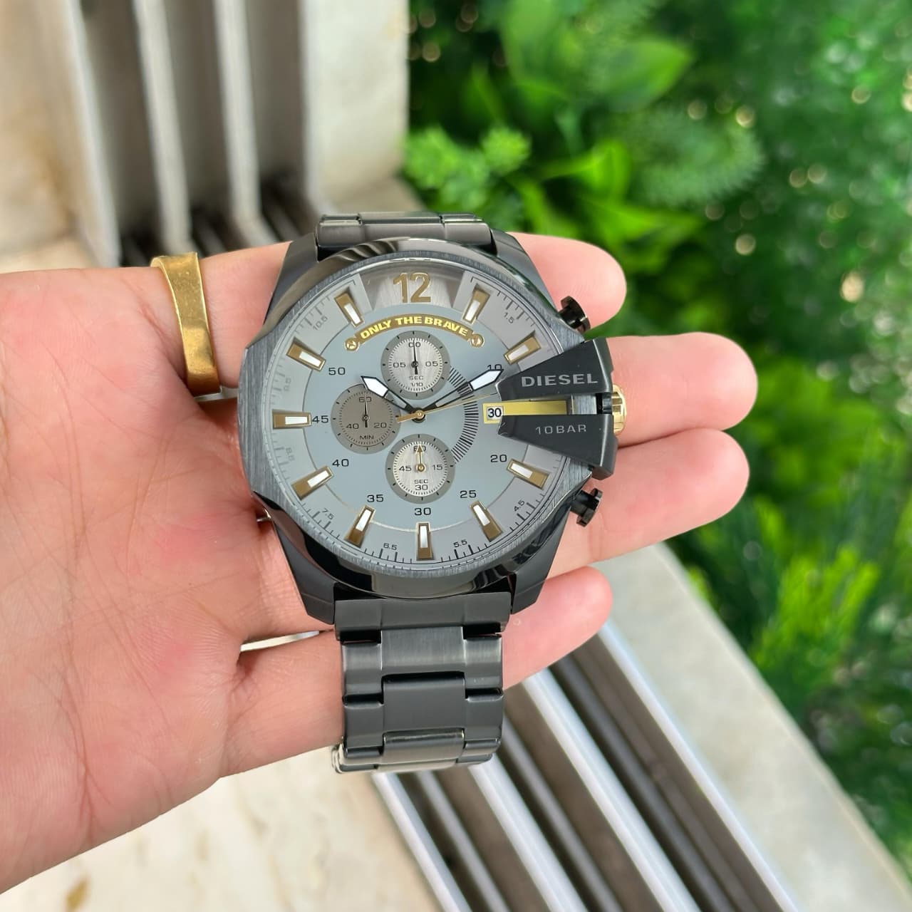 Buy First Copy Diesel DZ4318 Mega Chief 10 bar Bold Men’s Chronograph Watch 51mm - Master Quality 7A Mirror at Lowest Price Online India