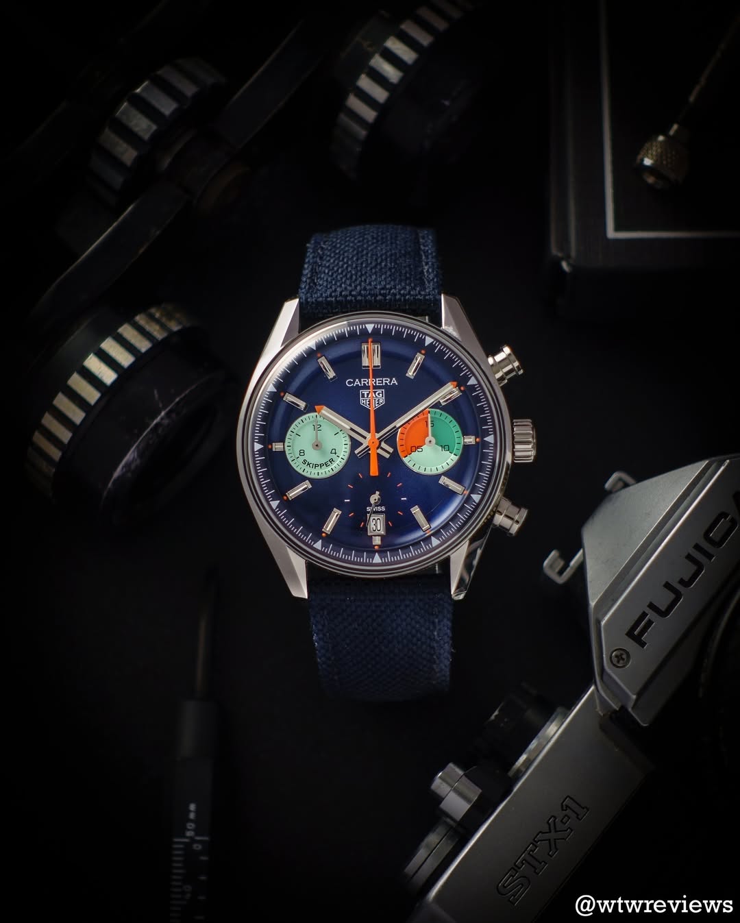 Buy First Copy TAG Heuer Carrera Chronograph Skipper CBS2213.FN6002 Men’s Watch 40mm - Master Quality 7A Mirror at Lowest Price Online India