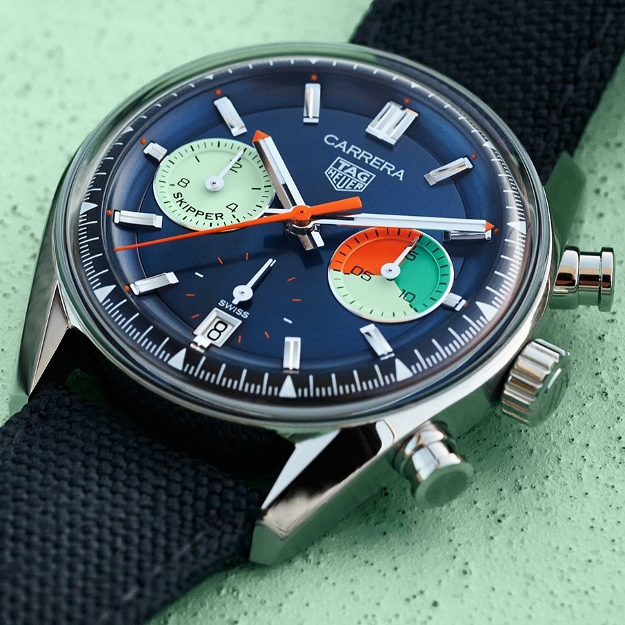 Buy First Copy TAG Heuer Carrera Chronograph Skipper CBS2213.FN6002 Men’s Watch 40mm - Master Quality 7A Mirror at Lowest Price Online India
