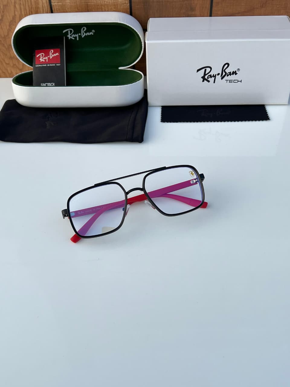 Buy First Copy Ray-Ban Tech Unisex Eyeglasses Ferrari Edition - Master Quality 7A Mirror at Lowest Price Online India