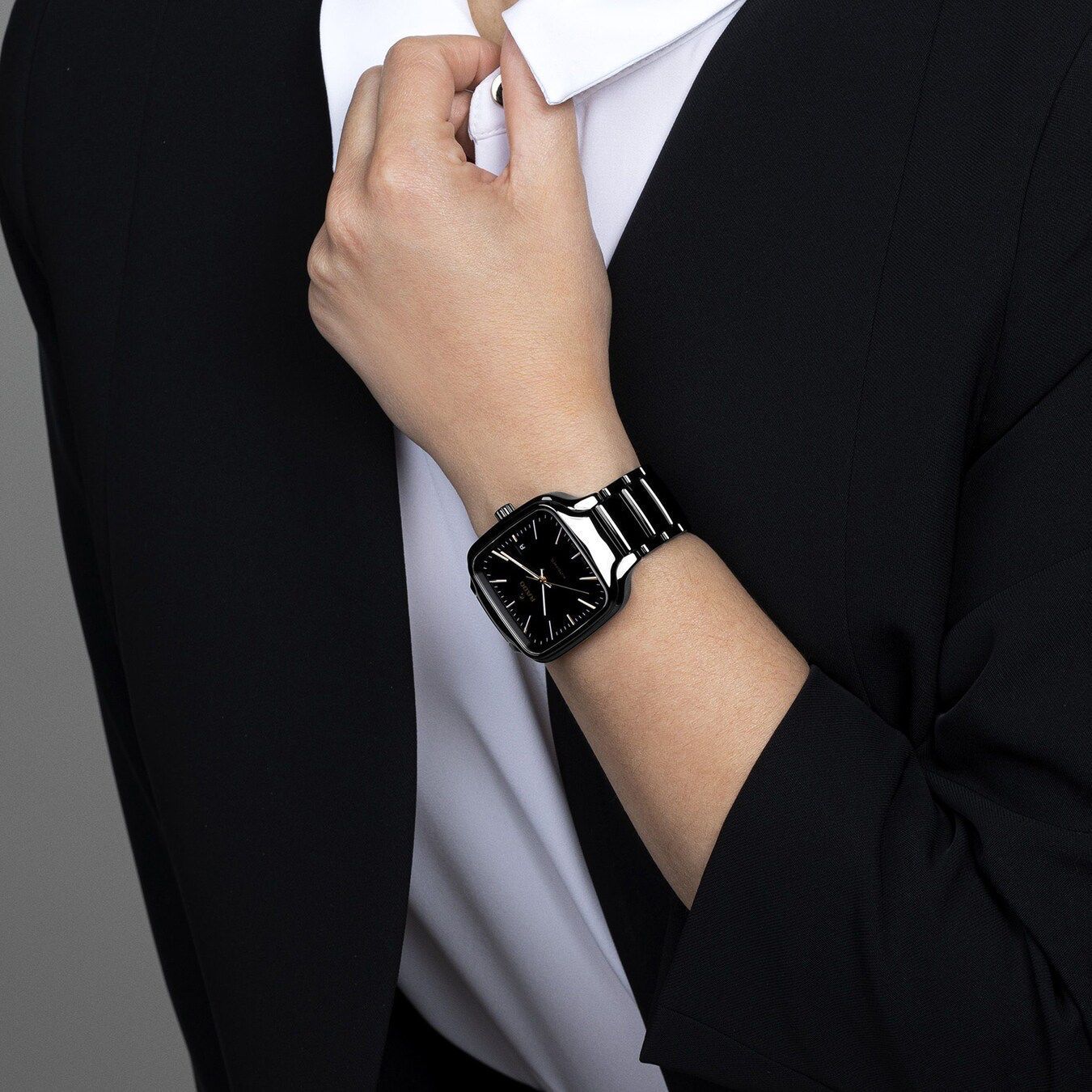 Buy First Copy Rado True Square Black Ceramic 38mm Quartz Movement Men’s Watch - Master Quality 7A Mirror at Lowest Price Online India