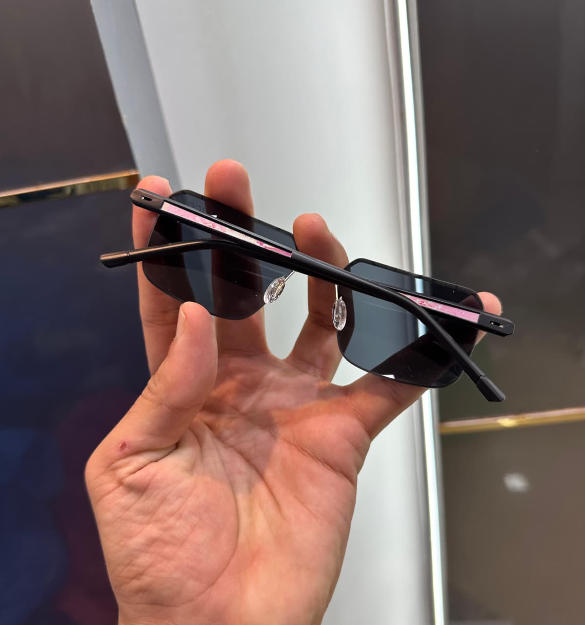Buy First Copy Gucci Unisex Sunglasses Rectangular Rimless - Master Quality 7A Mirror at Lowest Price Online India