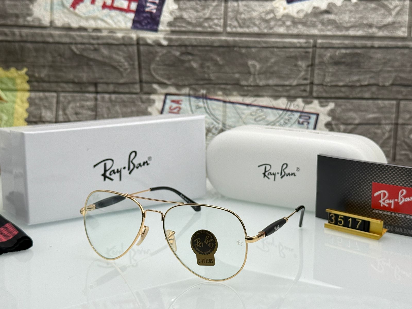 Buy First Copy Ray-Ban Aviator Men's Sunglasses – additional view showing authentic design. Cash on Delivery available, Free shipping across India, Pan India delivery, UV400 protection lenses
