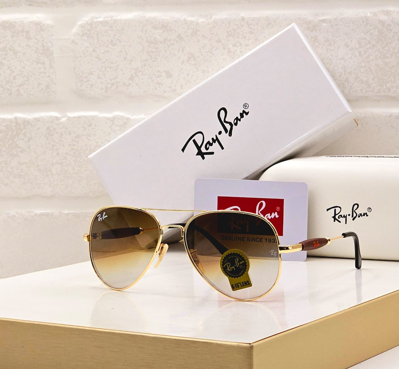 Buy First Copy Ray-Ban Aviator Men's Sunglasses – additional view showing authentic design. Cash on Delivery available, Free shipping across India, Pan India delivery, UV400 protection lenses