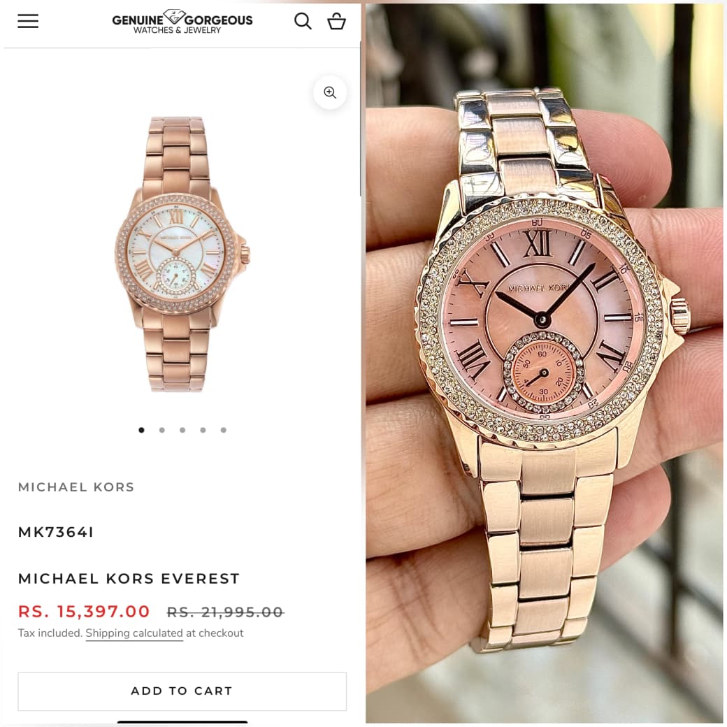 Buy First Copy Michael Kors Everest Women’s Premium Collection Watch 32mm - Master Quality 7A Mirror at Lowest Price Online India