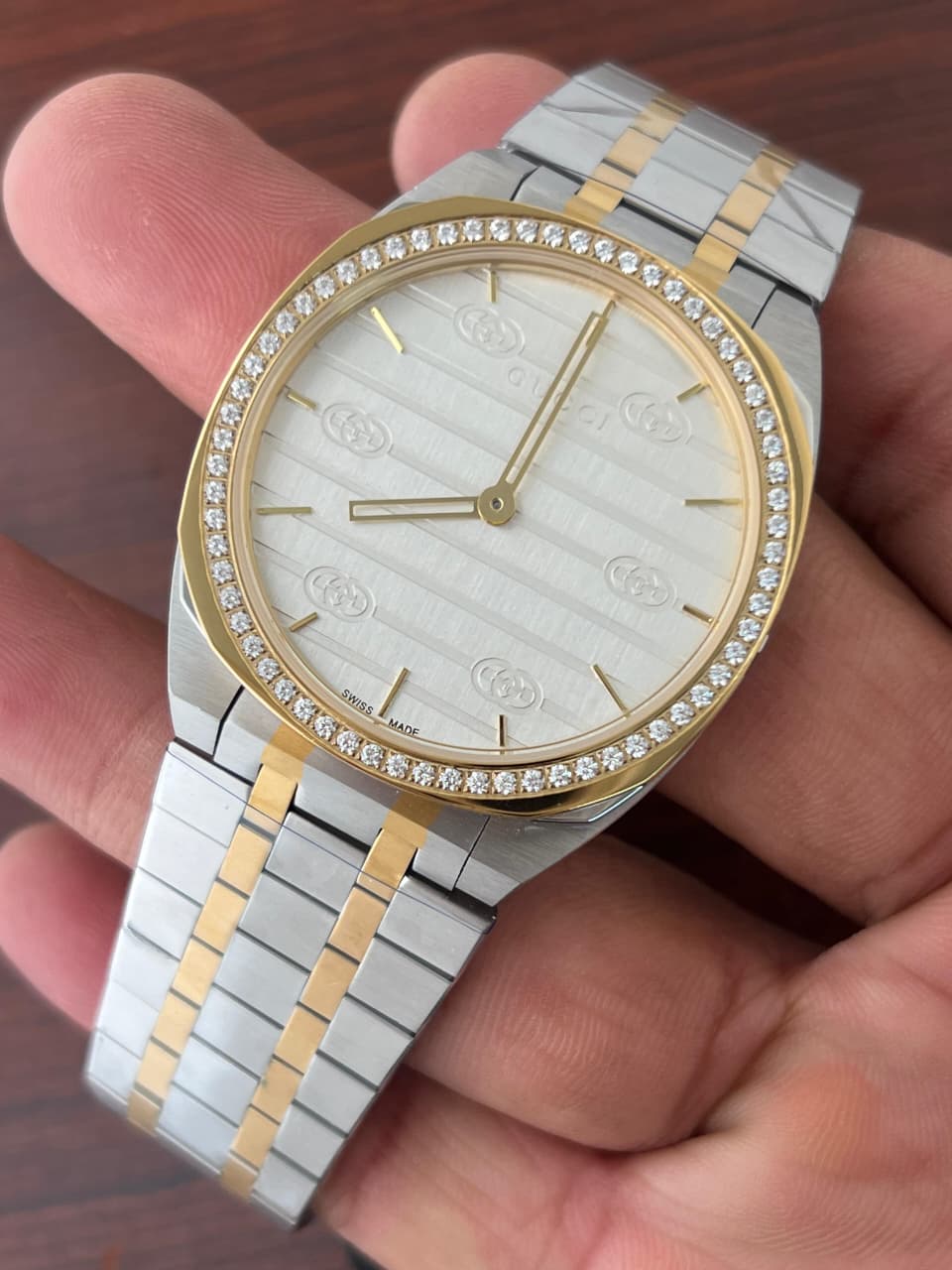 Buy First Copy Gucci 25H 38mm Stainless Steel Quartz (YA163409) Men’s Watches - Master Quality 7A Mirror at Lowest Price Online India